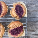 Alice Gruzman's raspberry and ginger muffins