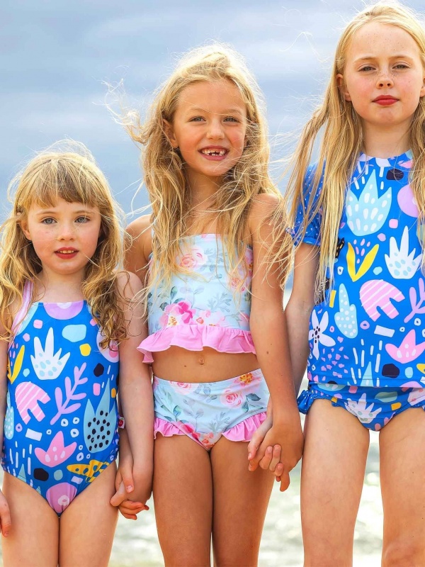 Kids Baby Girls Character Swimwear Swimsuit Childrens Swimming Costume 