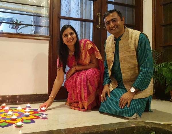  Devendra Dhariwal from SETU: The Bridge To Artisans with wife, Rashmi