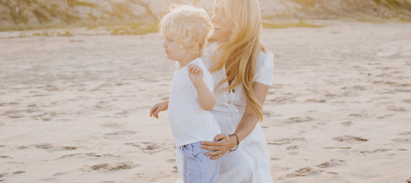 Magdalena Roze and one of her sons