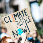 Climate Justice Now Sign